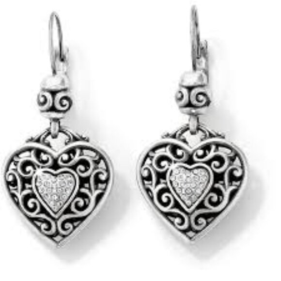 Brighton Reno Heart Leverback earrings - 1063 - Picture 3 of 3